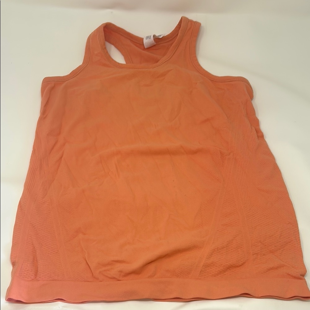 Athleta Orange Sleeveless Tank Top